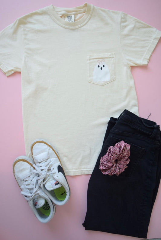 Girly Ghost Pocket Tee