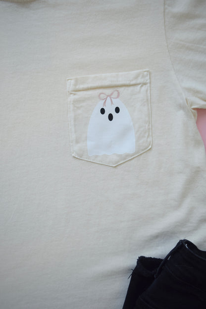 Girly Ghost Pocket Tee